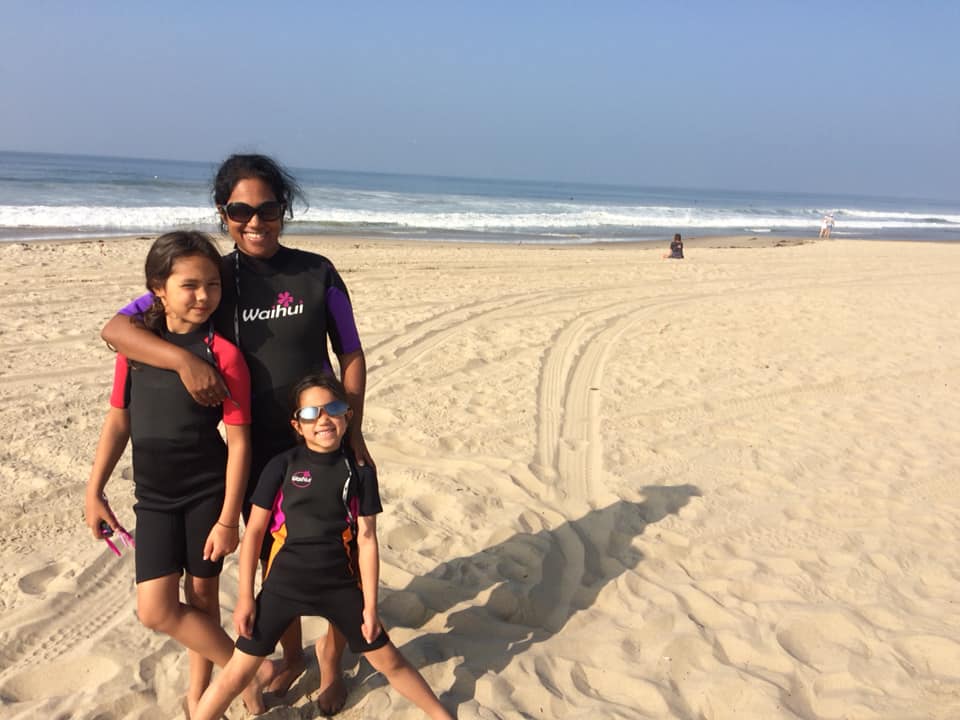 Van Rosie Lily california beach
